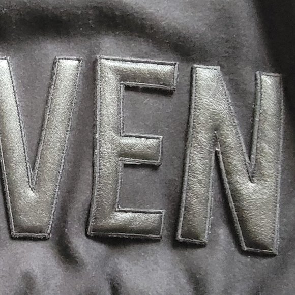 Saint Laurent YSL "HEAVEN" Teddy Bomber Jacket Black Leather & Wool - Picture 9 of 16